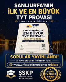 Sınav Kitapçığı Kapağı